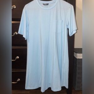 Light Blue T-Shirt Dress